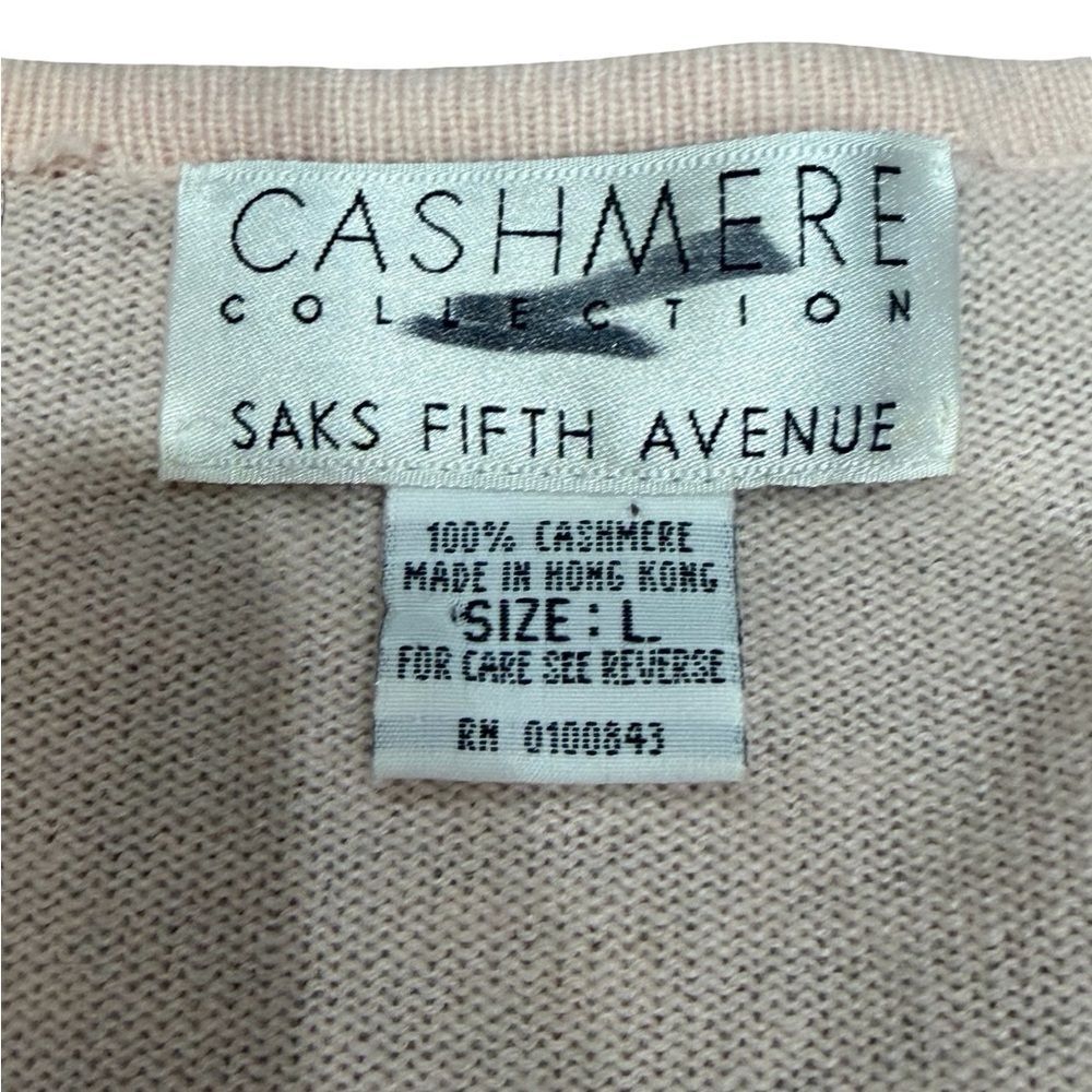 🌟 Cashmere Collection by Saks Fifth Avenue Iridescent Sequin‎ Cardigan - Size L - Picture 6 of 12